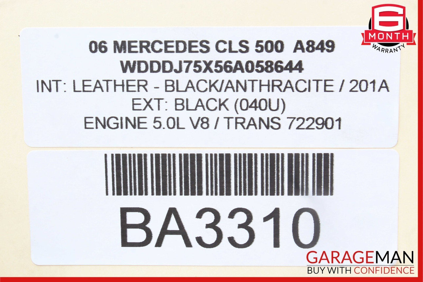 06-11 Mercedes W219 CLS500 S550 Bosch Engine Motor Starter 0061510601 OEM