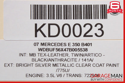 03-11 Mercedes CLS500 E350 Rear Overhead Top Upper Dome Light Reading Map Lamp