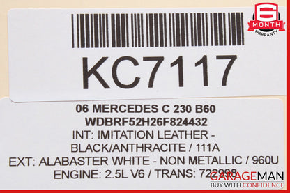 05-07 Mercedes W203 C230 C320 C350 Rear Right Exterior Door Handle OEM