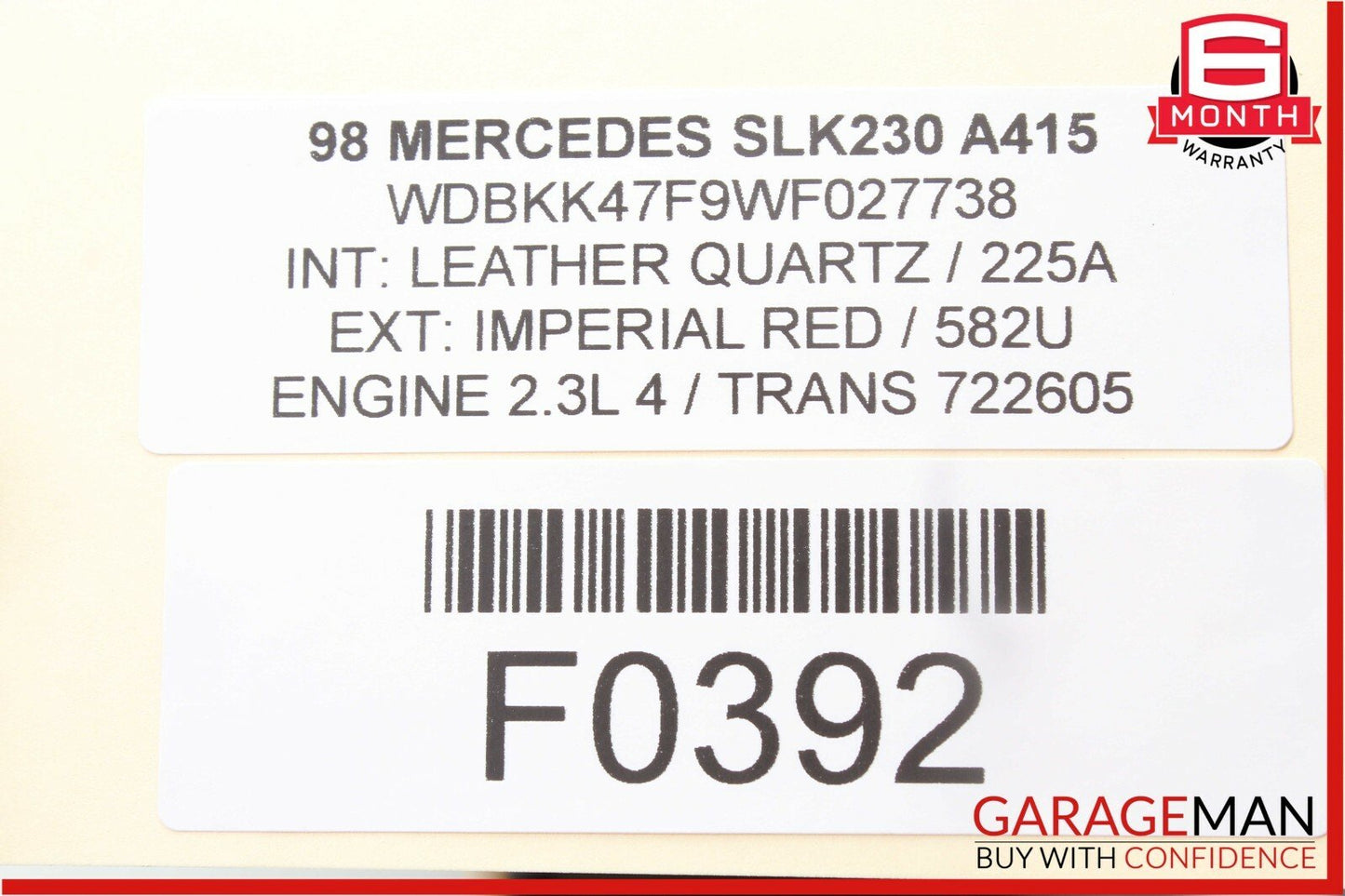 97-04 Mercedes R170 SLK230 SLK320 Rear Right & Left Side Door Sound Speakers Set