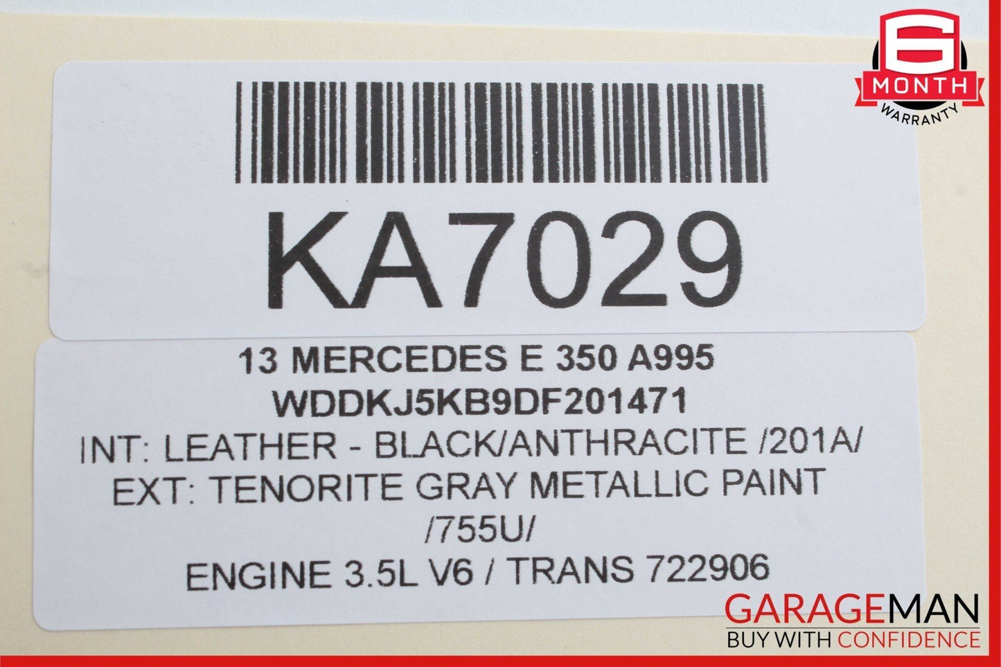 08-14 Mercedes E350 C250 Front Left Driver Side Suspension Upper Control Arm OEM