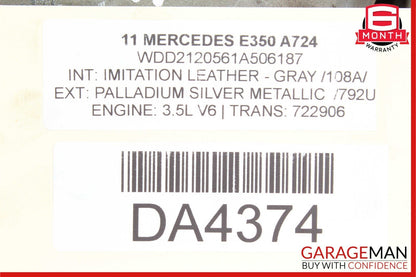 08-18 Mercedes W212 E350 CLS400 Front Brake Calipers Left and Right Set OEM