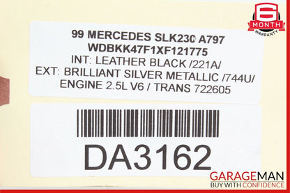 97-04 Mercedes R170 SLK230 SLK320 Front Right Side Sunvisor Sun Visor Sunshade