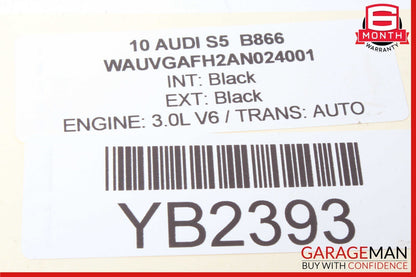 10-17 Audi S5 A5 Right Passenger Side Exterior Door Handle Black OEM