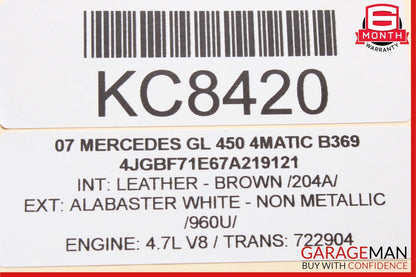 03-12 Mercedes X164 GL450 4MATIC Under Seat Control Module Front Right Side OEM