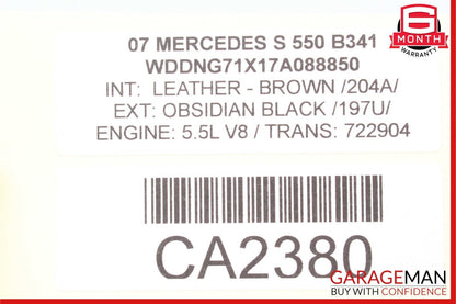 07-13 Mercedes W221 S550 S400 Dashboard Air Vent Trim Panel Cover Central OEM