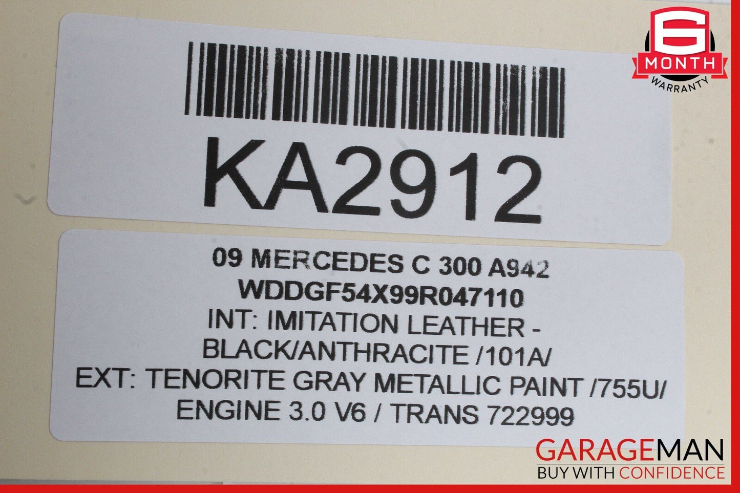 08-14 Mercedes W204 C300 Front Left Driver Side Door Window Regulator Motor OEM