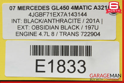 06-11 Mercedes X164 GL450 ML63 AMG Dash Center Grille Speaker Cover Trim Panel
