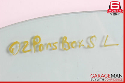 97-04 Porsche Boxster S 986 Front Left Driver Side Door Window Auto Glass Clear