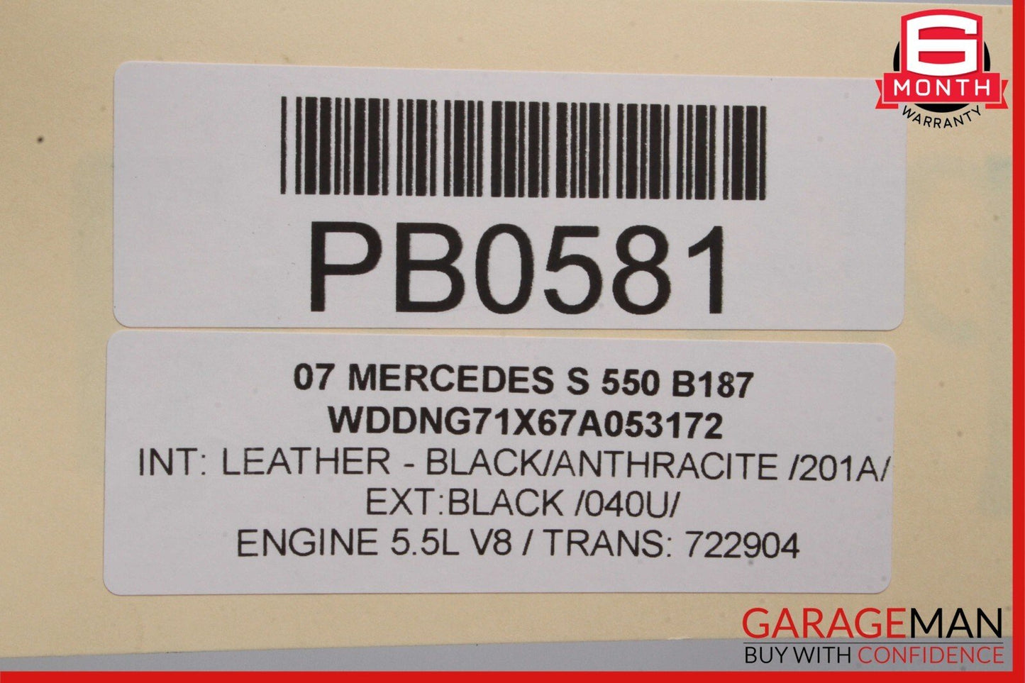 07-09 Mercedes W221 S550 AMG Sport Rear Right Passenger Side Exhaust Muffler OEM
