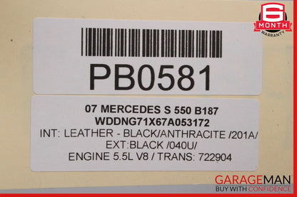 07-09 Mercedes W221 S550 AMG Sport Rear Right Passenger Side Exhaust Muffler OEM