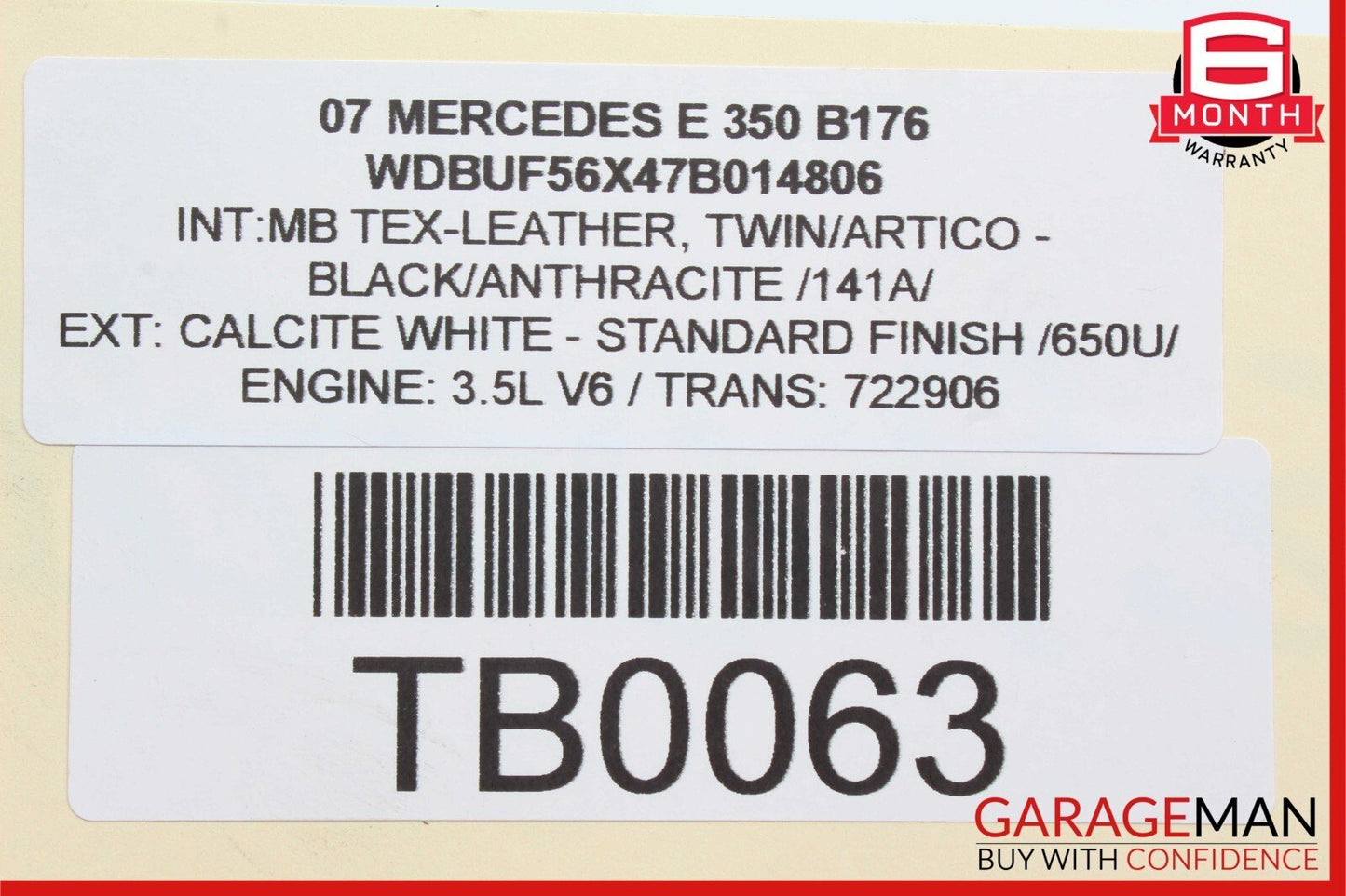 03-11 Mercedes E350 E550 CLS63 AMG Front Left Side Lower Control Arm RWD