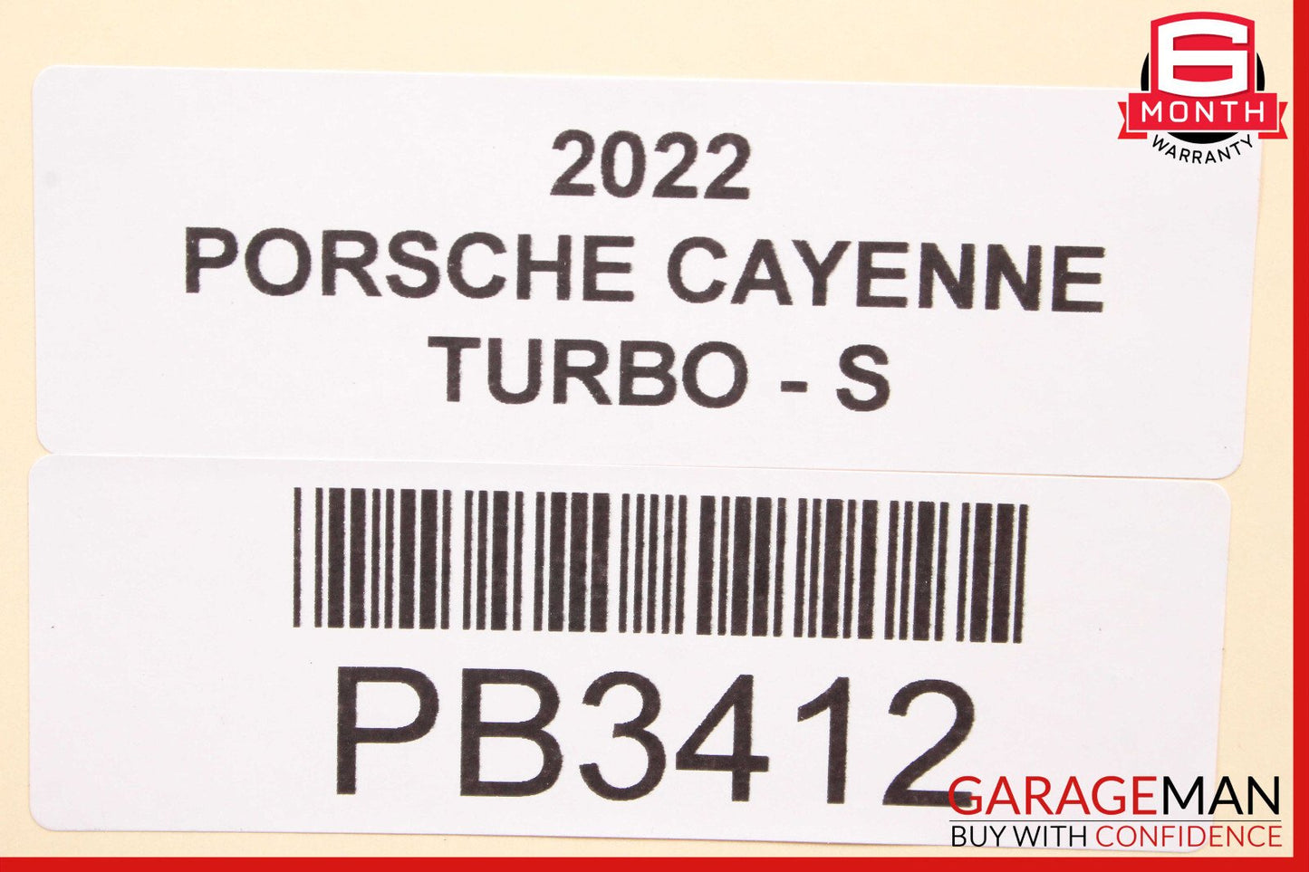 20-23 Porsche Cayenne Turbo S Rear Bumper Spoiler Black OEM