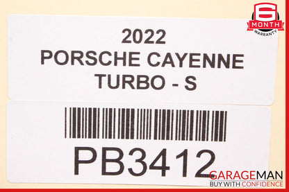 20-23 Porsche Cayenne Turbo S Rear Bumper Spoiler Black OEM
