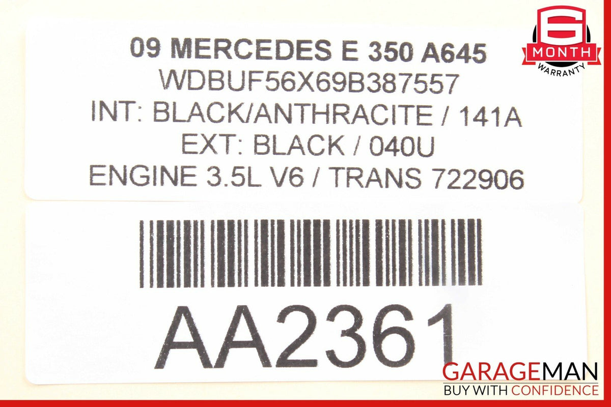 07-09 Mercedes W211 E350 E550 Front Right Passenger Side Seat Belt Black OEM