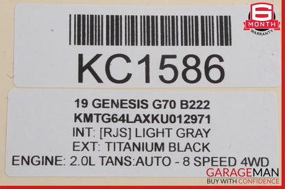 19-22 Genesis G70 Rear Left Door Latch Lock Actuator 81410-G9000 OEM