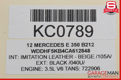 08-18 Mercedes CLS500 E350 C250 Rear Left Door Lock Latch Actuator