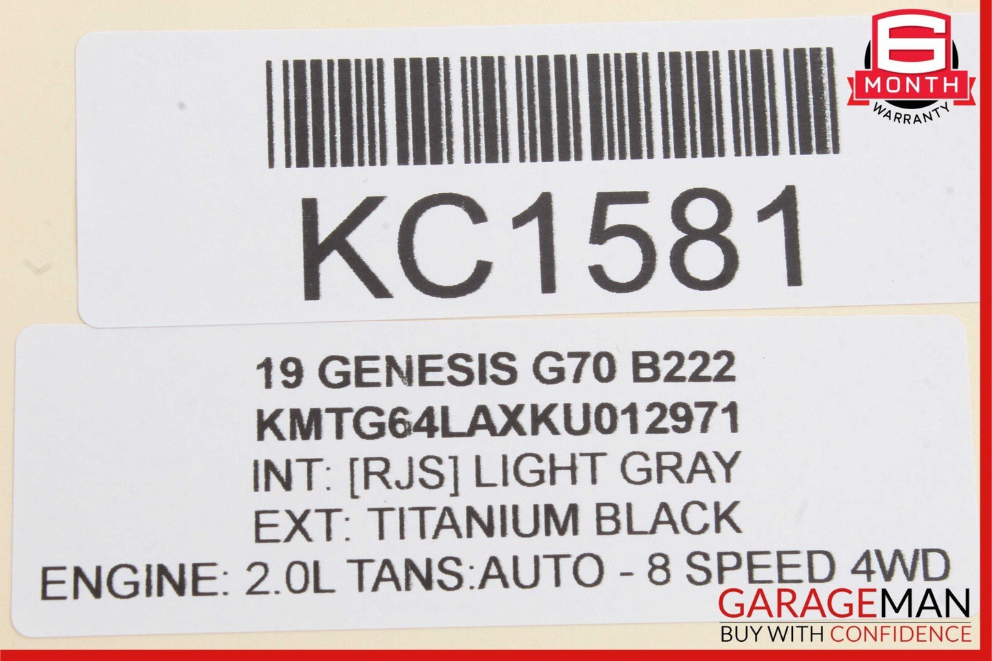 19-21 Genesis G70 Engine Motor Cover 29240-2CTA1 OEM