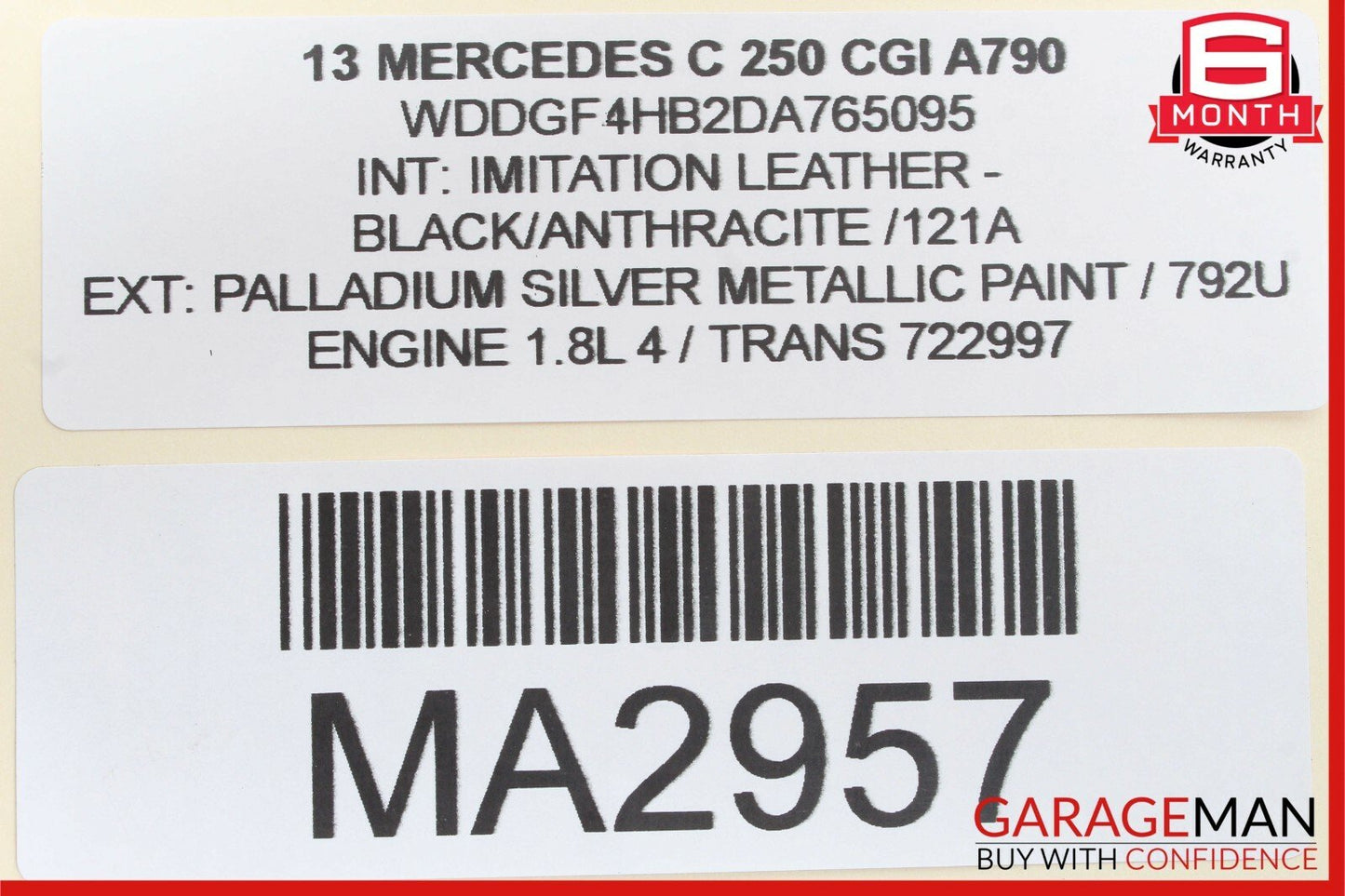 08-14 Mercedes W204 C250 C300 Front Left Side Door Lock Latch Actuator OEM