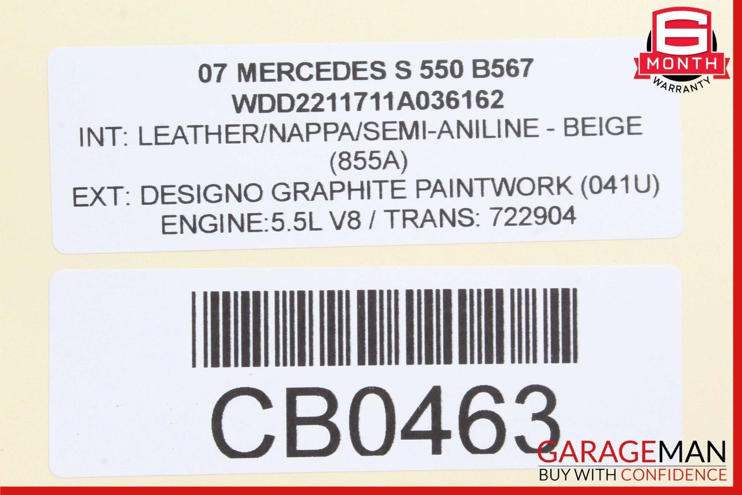 07-13 Mercedes W221 S550 Rear Left Driver Side Door Window Regulator Motor OEM