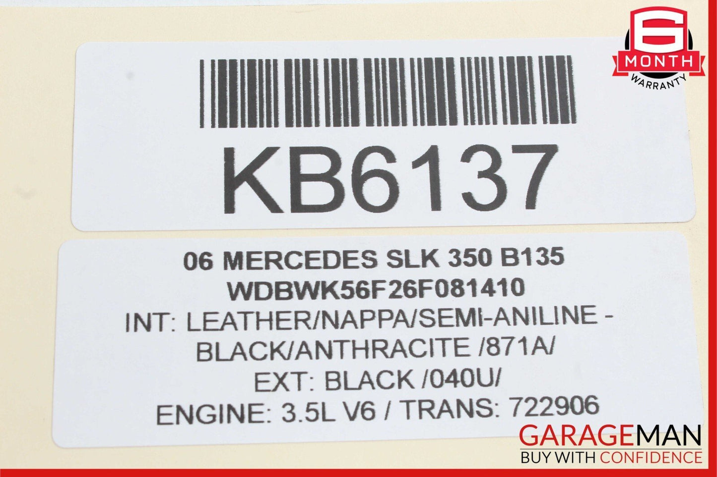 05-11 Mercedes R171 SLK350 SLK280 Front Left Side Lower Control Arm OEM
