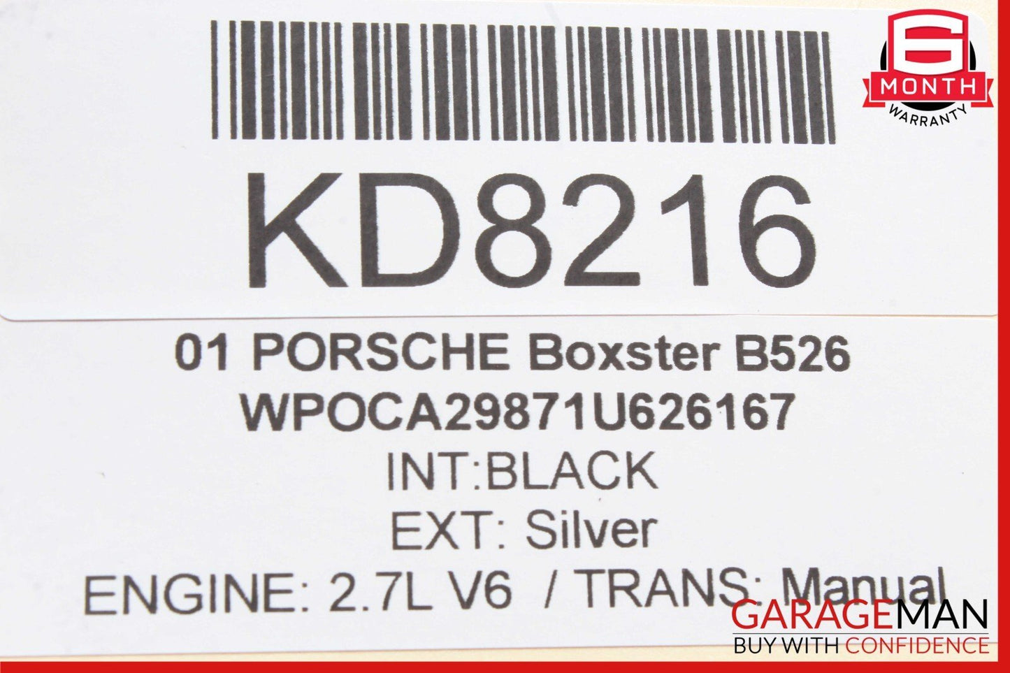 97-04 Porsche Boxster 986 Carrera 911 996 Engine Starter Motor OEM