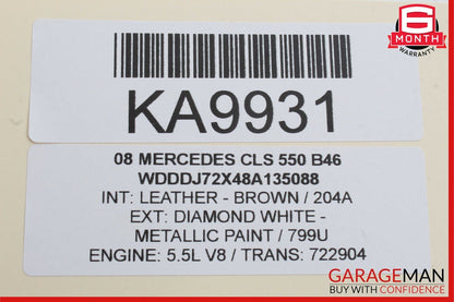 06-11 Mercedes W219 CLS500 CLS550 Front Right Exterior Door Handle Keyless Go