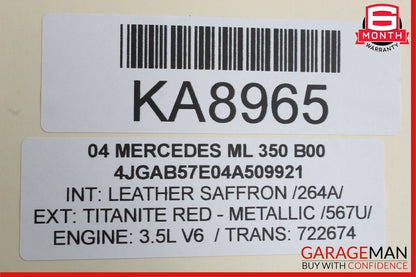 01-05 Mercedes W163 ML320 ML55 Steering Wheel Airbag Air Bag 1634600298 OEM