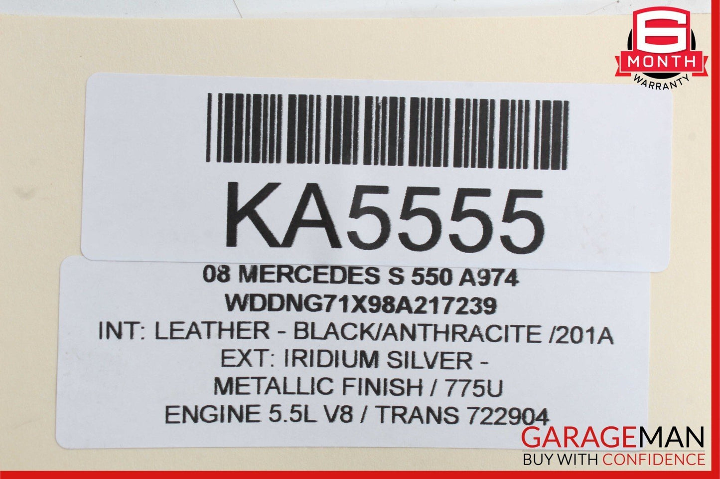 07-14 Mercedes S450 S550 CL550 CL600 Steering Gear Coupling