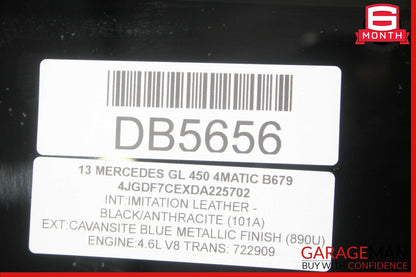 13-19 Mercedes X166 GL450 GLS550 Rear Right Side Door Window Glass Tinted OEM