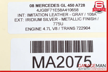 07-12 Mercedes X164 GL450 GL350 Trunk Lid Tailgate Hatch Handle 1647400993 OEM