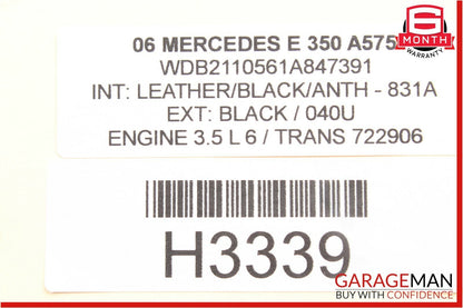 03-09 Mercedes W211 E350 E550 Front Left Driver Door Control Module OEM