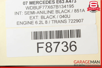 06-11 Mercedes CLS500 E63 AMG Rear Right Door Keyless Go Entry Control Module