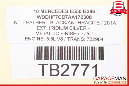 10-13 Mercedes W212 E550 E63 Front Left Driver Exterior Door Handle OEM