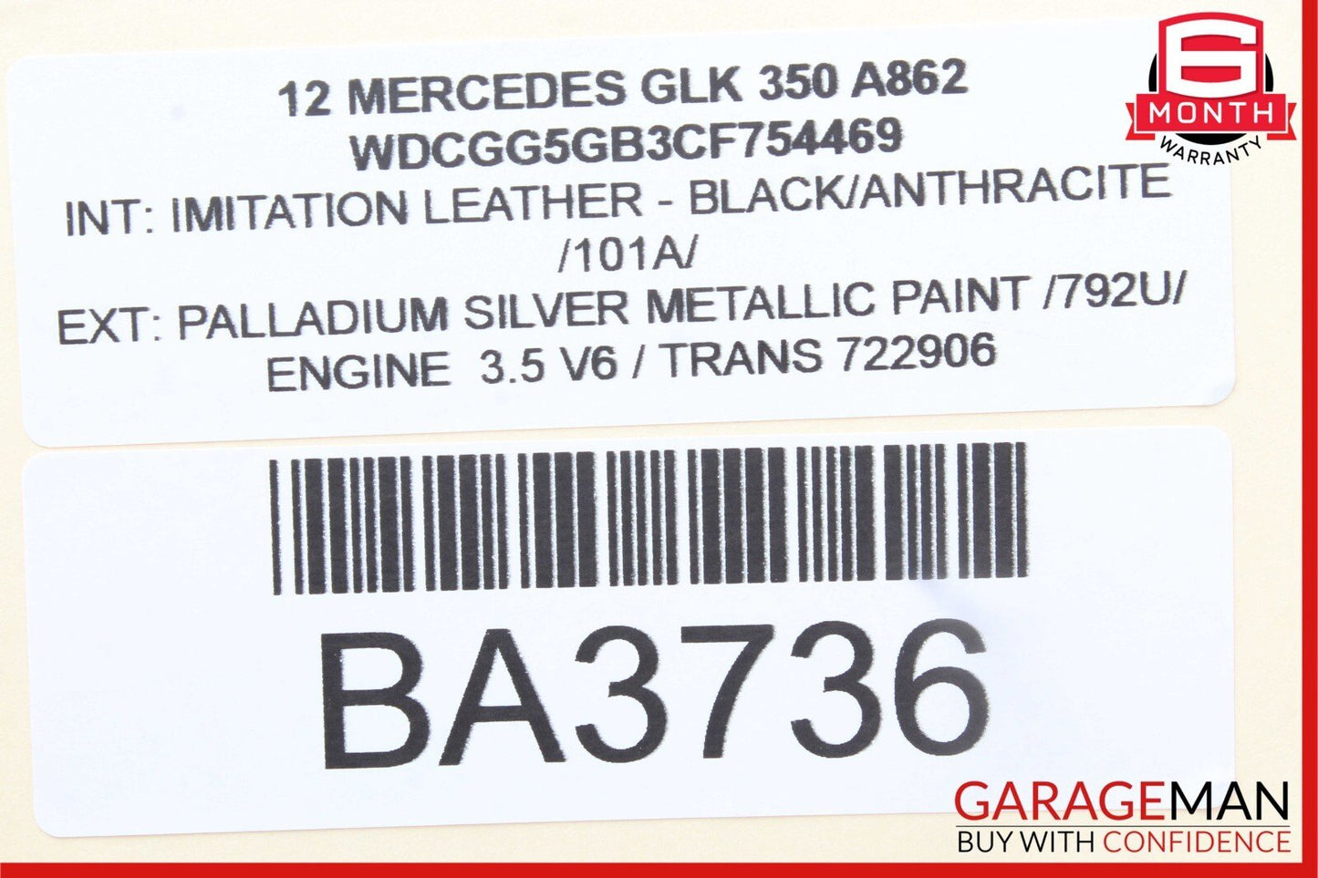 08-18 Mercedes GLK350 C250 C300 CLS550 Rear Right Side Door Control Module Unit