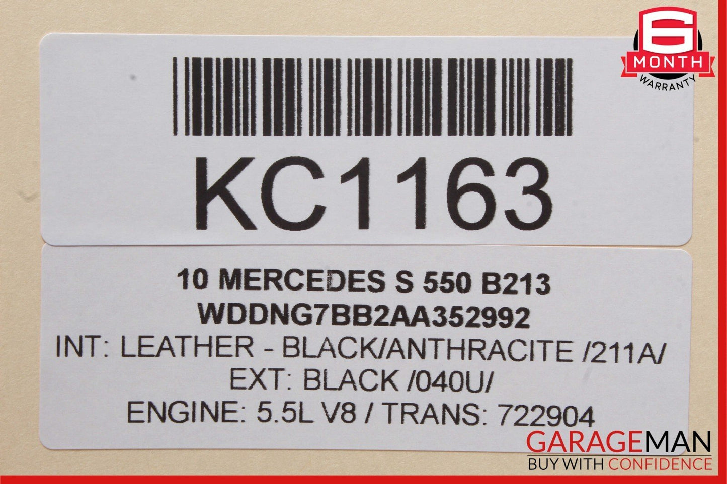 07-13 Mercedes W221 S550 Rear Left Driver Side Door Window Regulator Motor OEM