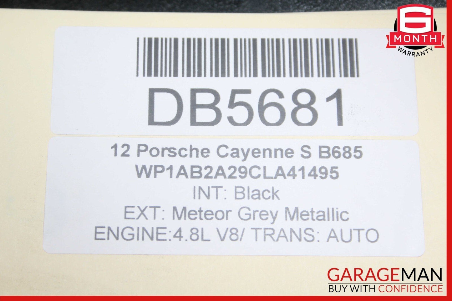 11-14 Porsche Cayenne 958 4.8L V8 Rear Complete Exhaust Muffler Tips Pipe Assy