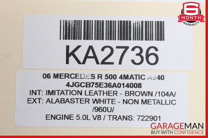 06-10 Mercedes W251 R500 Rear Right Passenger Side Taillight Tail Light Lamp OEM
