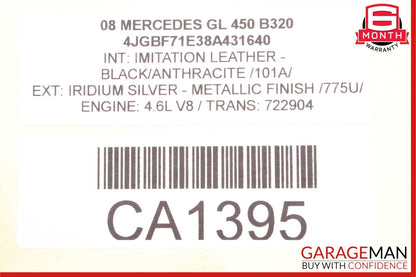 07-12 Mercedes X164 GL350 GL450 GL550 Front Lower Radiator Support Bracket Bar