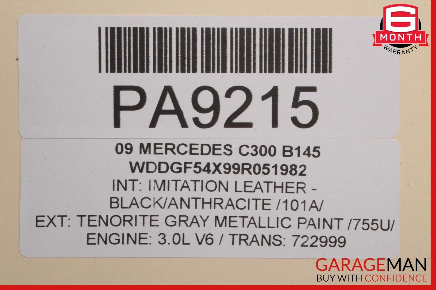 2008-2014 Mercedes-Benz C300 C-Class W204 Front Left or Right Top Upper Seat Cushion 2049101947