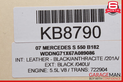 07-14 Mercedes W221 S550 CL550 A/C AC Heater Climate Control Switch OEM
