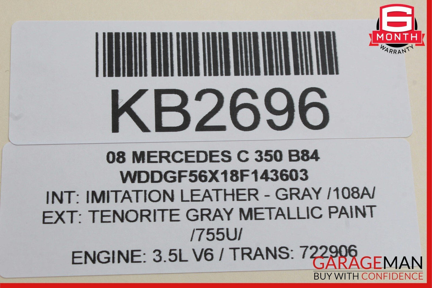 08-14 Mercedes W204 C250 C350 GLK350 Right Side Exterior Door Handle OEM