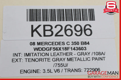08-14 Mercedes W204 C250 C350 GLK350 Right Side Exterior Door Handle OEM