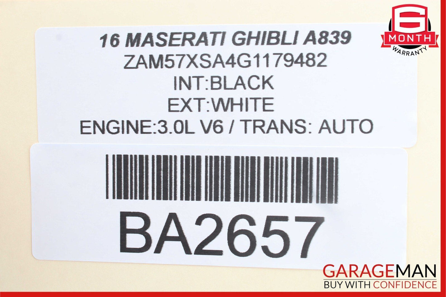 14-17 Maserati Ghibli Rear Right & Left Side Door Sound Audio Speaker Set of 2