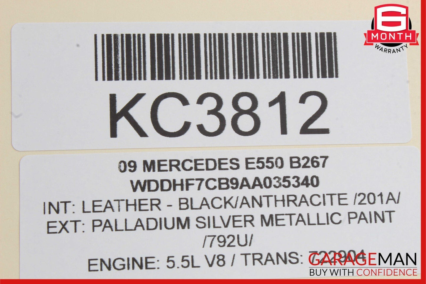 10-18 Mercedes W212 E350 E550 CLS550 Rear Overhead Dome Light 2128205001 OEM