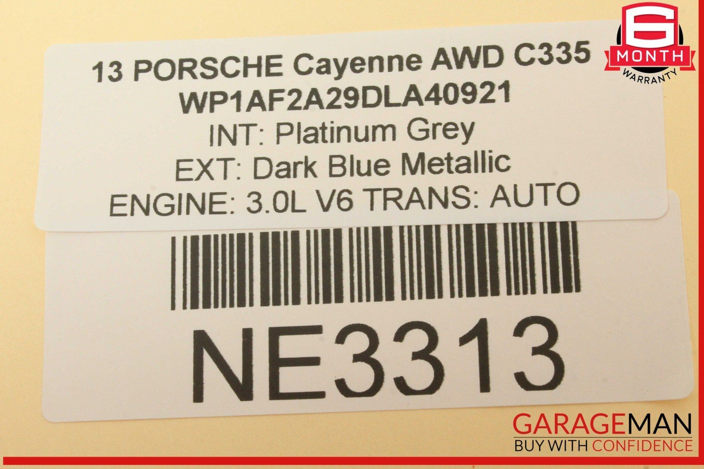 11-14 Porsche Cayenne 958 AWD Front Left Driver Side Seat Belt 307731899 OEM