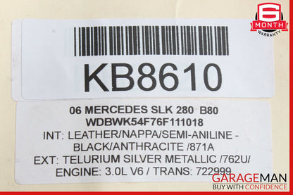 05-11 Mercedes R171 SLK280 SLK350 Left Driver Side Door Lock Latch Actuator OEM