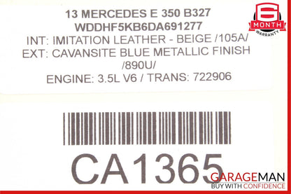 10-16 Mercedes W212 E350 Sedan Front Left RWD Wheel Spindle Knuckle Hub Bearing