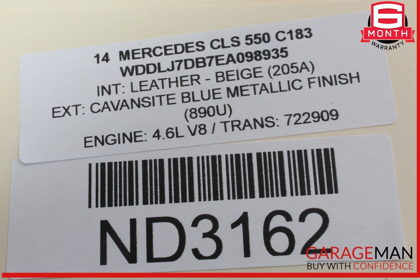 10-16 Mercedes W218 CLS550 SLK350 Rear Right Door Window Regulator Motor Unit