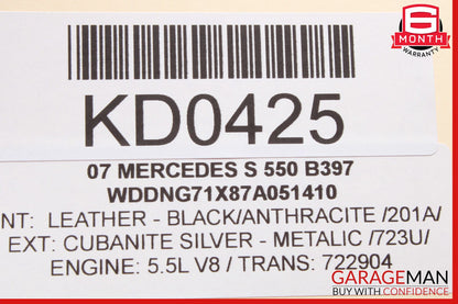07-09 Mercedes W221 S550 S450 Rear Left Driver Window Control Switch OEM